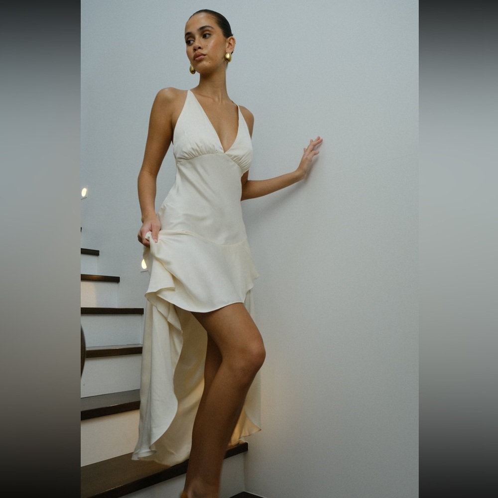 Meshki satin midi dress
